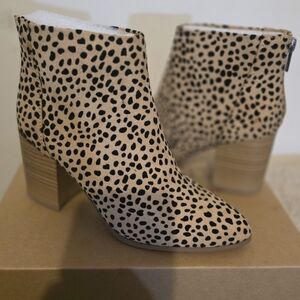 Leopard Print Ankle Boots